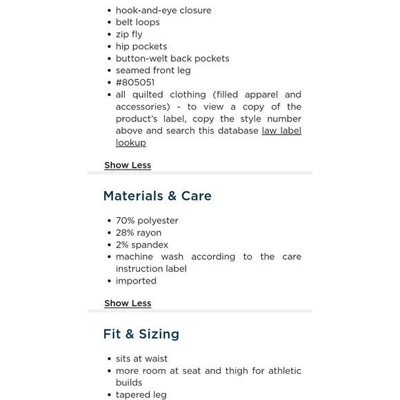 NWT Men's Old Navy Athletic Dress Pants Size 38x34 Khaki - Picture 6 of 9